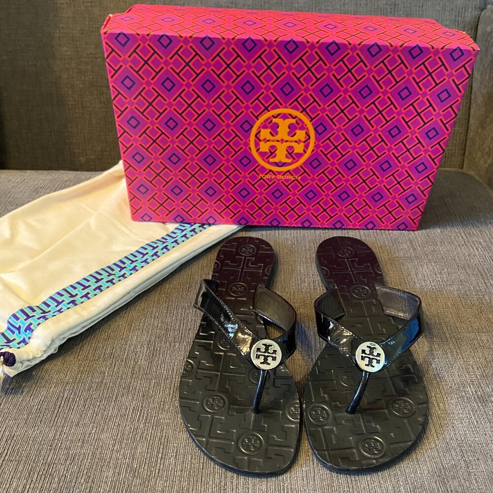 Tory Burch Thora Patent Sandal Size 9